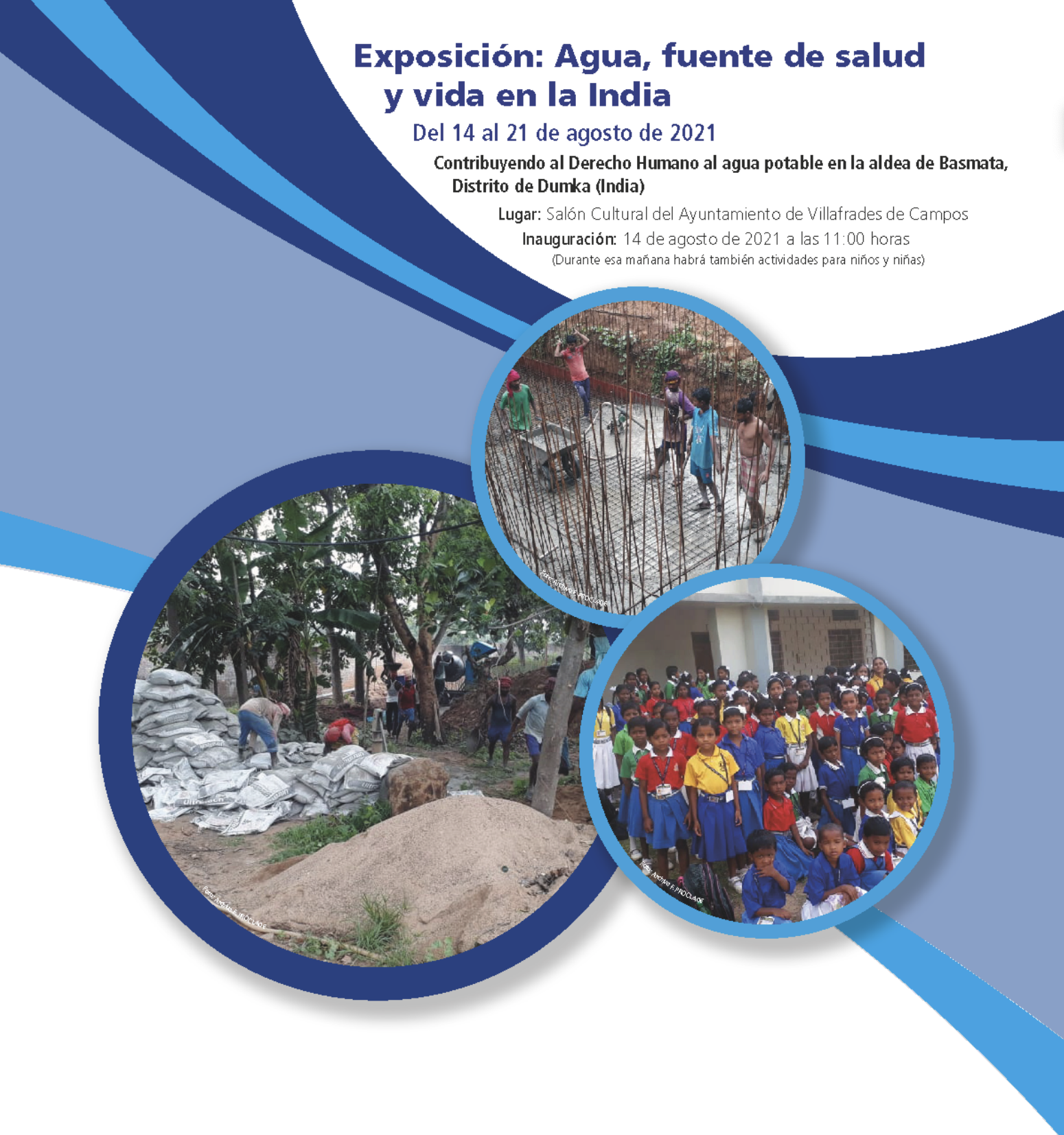 FUNDACIÓN PROCLADE LLEGA A VILLAFRADES DE CAMPOS CON UNA EXPOSICIÓN SOBRE EL DERECHO AL AGUA EN LA INDIA