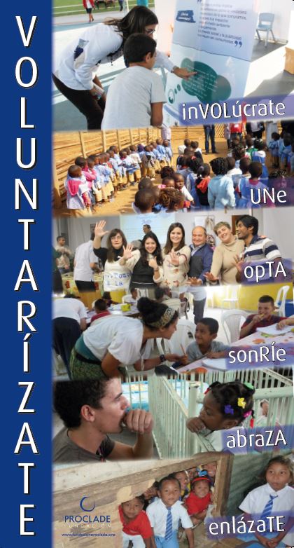 Enlázate con nosotros. Enlázate con ellos. Voluntarízate